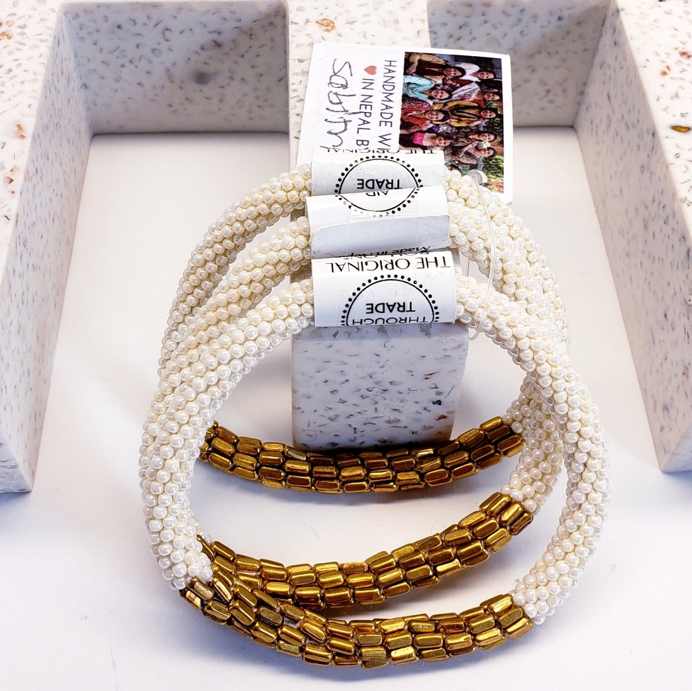 HEMA STATEMENT High Quality Roll-On® Bracelet, CREAM #2 (3 pcs)